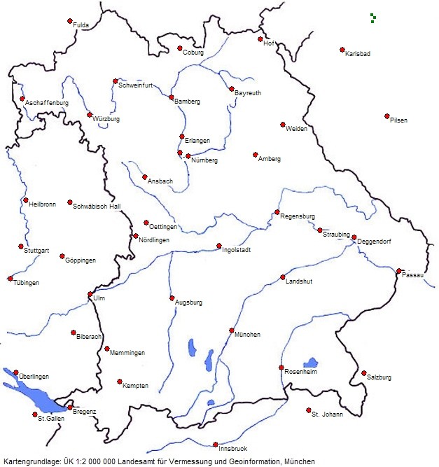 Orte mit Beschreibungen